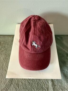 Altar'd State Maroon Unicorn Baseball Cap
